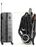 Skiddou Carucior sport pliabil ultracompact pentru calatorii Espoo+ Evening Shadow Gri inchis