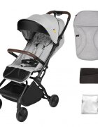 Skiddou Carucior sport pliabil ultracompact pentru calatorii Espoo+ Normandic Dream Gri