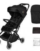 Skiddou Carucior sport pliabil ultracompact pentru calatorii Espoo+ Onyx Negru