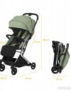 Skiddou Carucior sport pliabil ultracompact pentru calatorii Mikkeli Wild climber Verde
