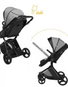 Skiddou Carucior transformabil 2 in 1 Nasjo Normandic Dream Gri