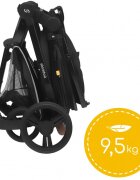 Skiddou Carucior transformabil 2 in 1 Nasjo Onyx Negru
