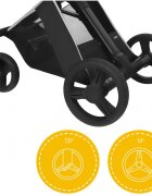 Skiddou Carucior transformabil 2 in 1 Nasjo Onyx Negru