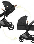 Skiddou Carucior transformabil 2 in 1 Nasjo Onyx Negru