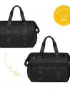 Skiddou Geanta multifunctionala pentru parinti Inger Onyz Leather Negru
