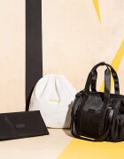 Skiddou Geanta multifunctionala pentru parinti Inger Onyz Leather Negru