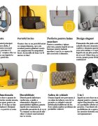 Skiddou Geanta multifunctionala pentru parinti Ingrid Onyx Negru