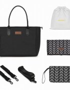 Skiddou Geanta multifunctionala pentru parinti Ingrid Onyx Negru