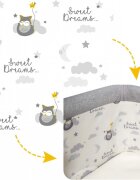 Skiddou Patut 3 in 1 co-sleeping Natt Evening Dream Gri inchis reglabil pe inaltime laterala culisanta husa detasabila
