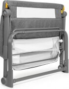 Skiddou Patut 3 in 1 co-sleeping Natt Evening Dream Gri inchis reglabil pe inaltime laterala culisanta husa detasabila