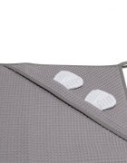 Skiddou Prosop nou nascut Skumi cu gluga cu urechiuse 100x100cm gri inchis