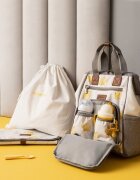 Skiddou Rucsac multifunctional mamici Astrid Vanilla delight Galben
