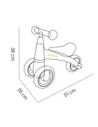 Skiddou Tricicleta pentru copii fara pedale Berit Ride-On Evening Shadow Gri actionata cu picioarele recomandata copiilor de la 1 an pana la 3 ani cu roti din spuma EVA