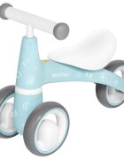 Skiddou Tricicleta pentru copii fara pedale Berit Ride-On Sky High Bleu actionata cu picioarele recomandata copiilor de la 1 an pana la 3 ani cu roti din spuma EVA
