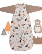 Slumbersac Sac de dormit cu maneca lunga detasabila Mountain Animals 80 cm 2.5 Tog