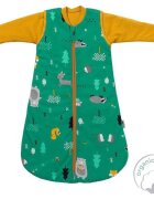 Slumbersac Sac de dormit cu maneca lunga detasabila Woodland Animals 80 cm 2.5 Tog