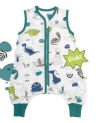 Slumbersac Sac de dormit cu picioruse Bamboo Dinosaur 80 cm 0.5 Tog