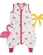 Slumbersac Sac de dormit cu picioruse Bamboo Flamingo 100 cm 0.5 Tog