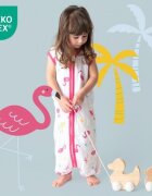 Slumbersac Sac de dormit cu picioruse Bamboo Flamingo 80 cm 0.5 Tog