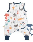 Slumbersac Sac de dormit cu picioruse Bamboo Under the Sea 70 cm 0.5 Tog