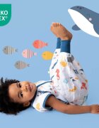 Slumbersac Sac de dormit cu picioruse Bamboo Under the Sea 70 cm 0.5 Tog