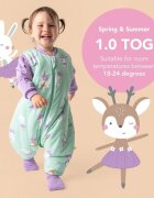 Slumbersac Sac de dormit cu picioruse si maneca lunga detasabila Ballerina 100 cm + manseta 1.0 Tog