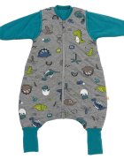 Slumbersac Sac de dormit cu picioruse si maneca lunga detasabila Dinosaur 60 cm + manseta 2.5 Tog