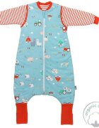 Slumbersac Sac de dormit cu picioruse si maneca lunga detasabila Farmyard 100 cm + manseta 2.5 Tog