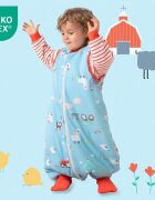 Slumbersac Sac de dormit cu picioruse si maneca lunga detasabila Farmyard 90 cm + manseta 3.5 Tog