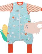 Slumbersac Sac de dormit cu picioruse si maneca lunga detasabila Farmyard 90 cm + manseta 3.5 Tog