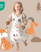 Slumbersac Sac de dormit cu picioruse si maneca lunga detasabila Mountain Animals 100 cm + manseta 1.0 Tog