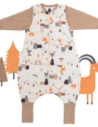 Slumbersac Sac de dormit cu picioruse si maneca lunga detasabila Mountain Animals 100 cm + manseta 1.0 Tog