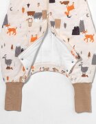 Slumbersac Sac de dormit cu picioruse si maneca lunga detasabila Mountain Animals 90 cm + manseta 2.5 Tog