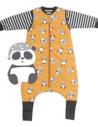 Slumbersac Sac de dormit cu picioruse si maneca lunga detasabila Panda 60 cm + manseta 1.0 Tog