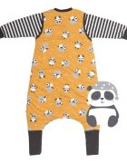 Slumbersac Sac de dormit cu picioruse si maneca lunga detasabila Panda 60 cm + manseta 2.5 Tog