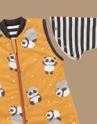 Slumbersac Sac de dormit cu picioruse si maneca lunga detasabila Panda 60 cm + manseta 2.5 Tog