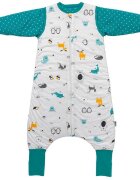 Slumbersac Sac de dormit cu picioruse si maneca lunga detasabila Polar Pals 130 cm + manseta 2.5 Tog