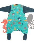 Slumbersac Sac de dormit cu picioruse si maneca lunga detasabila Under the Sea 70 cm + manseta 2.5 Tog
