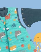 Slumbersac Sac de dormit cu picioruse si maneca lunga detasabila Under the Sea 70 cm + manseta 2.5 Tog