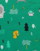 Slumbersac Sac de dormit cu picioruse si maneca lunga detasabila Woodland Animals 100 cm + manseta 2.5 Tog