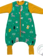 Slumbersac Sac de dormit cu picioruse si maneca lunga detasabila Woodland Animals 80 cm + manseta 2.5 Tog