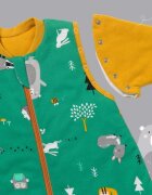 Slumbersac Sac de dormit cu picioruse si maneca lunga detasabila Woodland Animals 80 cm + manseta 3.5 Tog