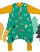 Slumbersac Sac de dormit cu picioruse si maneca lunga detasabila Woodland Animals 80 cm + manseta 3.5 Tog