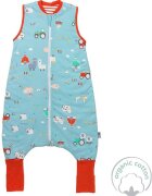 Slumbersac Sac de dormit cu picioruse si talpa antiderapanta Farmyard 90 cm + manseta 1.0 Tog