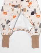 Slumbersac Sac de dormit cu picioruse si talpa antiderapanta Mountain Animals 100 cm + manseta 1.0 Tog