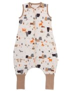 Slumbersac Sac de dormit cu picioruse si talpa antiderapanta Mountain Animals 100 cm + manseta 1.0 Tog