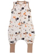 Slumbersac Sac de dormit cu picioruse si talpa antiderapanta Mountain Animals 90 cm + manseta 1.0 Tog