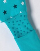 Slumbersac Sac de dormit cu picioruse si talpa antiderapanta Teal Stars 120 cm + manseta 1.0 Tog