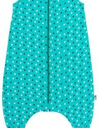 Slumbersac Sac de dormit cu picioruse si talpa antiderapanta Teal Stars 120 cm + manseta 1.0 Tog