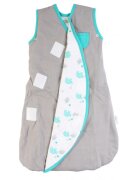 Slumbersac Sac de dormit multifunctional Grey Turquoise Elephant Travel 1-3 ani 2.5 Tog